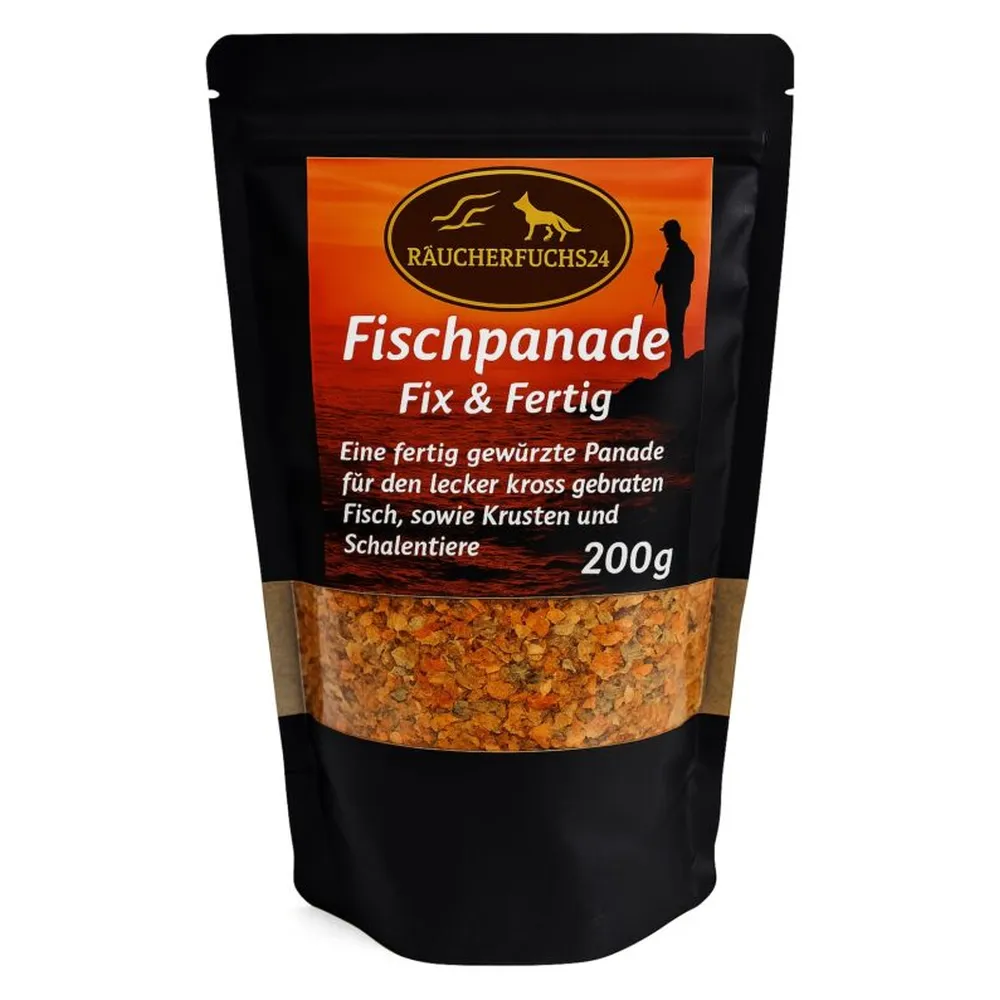 Fischpanade Fix & Fertig 200g von Räucherfuchs24 für knusprige Fischfilets und Backfisch
