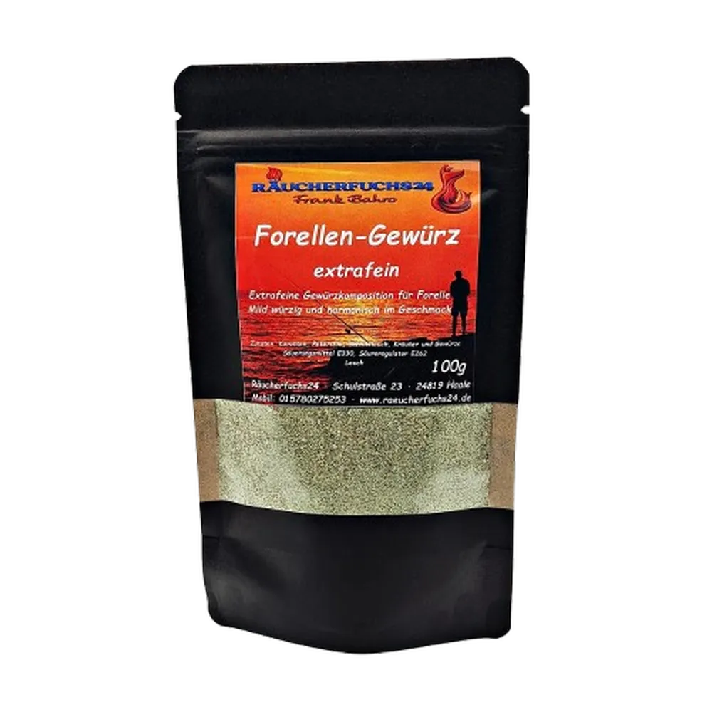 Forellen Gewürz extrafein zum Räuchern und Würzen von Fisch – Räucherfuchs24