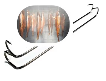 Räucherhaken-Rundbogen aus Edelstahl, 4 cm Länge, Ø 2,4 mm, 10 Stück – stabiles Räucherzubehör für Fisch und Fleisch