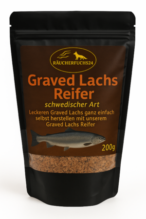 Graved Lachs Reifer, Graved Lachs Gewürz, Graved Lachs schwedische Art, Lachs reifen, Lachs beizen Gewürz, Reifemischung Lachs, Gewürz für Graved Lachs, Graved Lachs Reifer 200 g