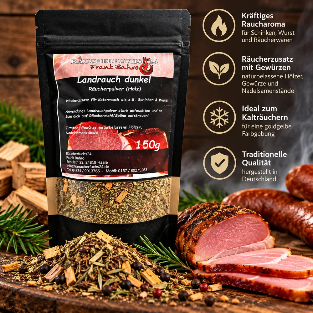 Landrauch dunkel Räucherzusatz 150g Räuchergewürze kaufen