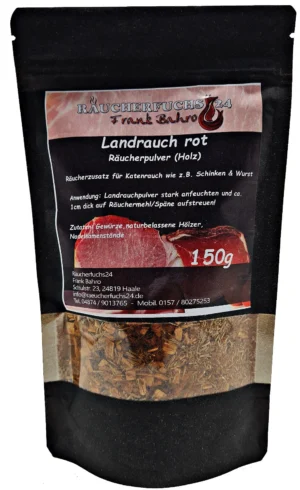 Landrauch rot Räucherzusatz 150 g für würziges Raucharoma