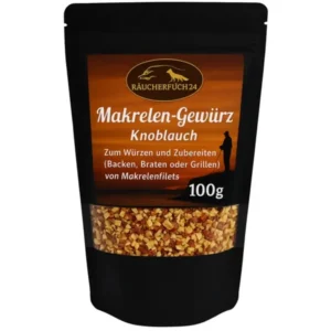 Makrelen Gewürz Knoblauch für geräucherte und gegrillte Makrelen mit würziger Knoblauchnote