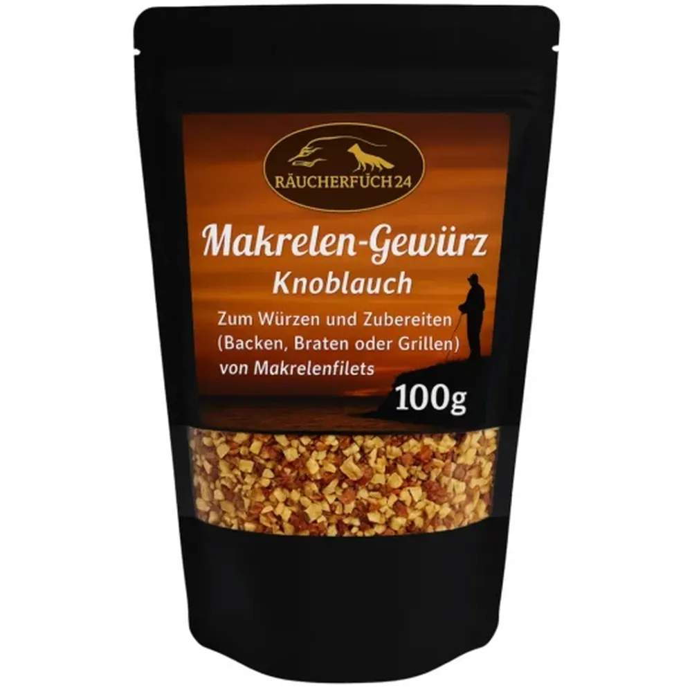 Makrelen Gewürz Knoblauch für geräucherte und gegrillte Makrelen mit würziger Knoblauchnote