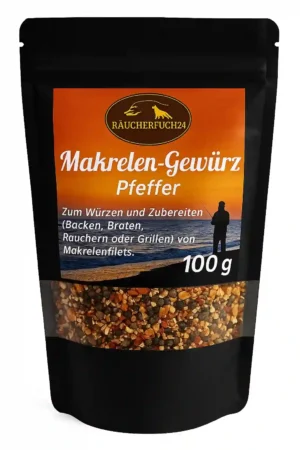 Makrelen-Gewürz Pfeffer 100 g – Gewürzmischung zum Würzen von Makrelen und Fisch