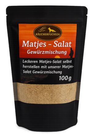 Matjes-Salat Gewürz 100 g – Gewürzmischung zum Würzen von Matjessalat und Fischsalaten