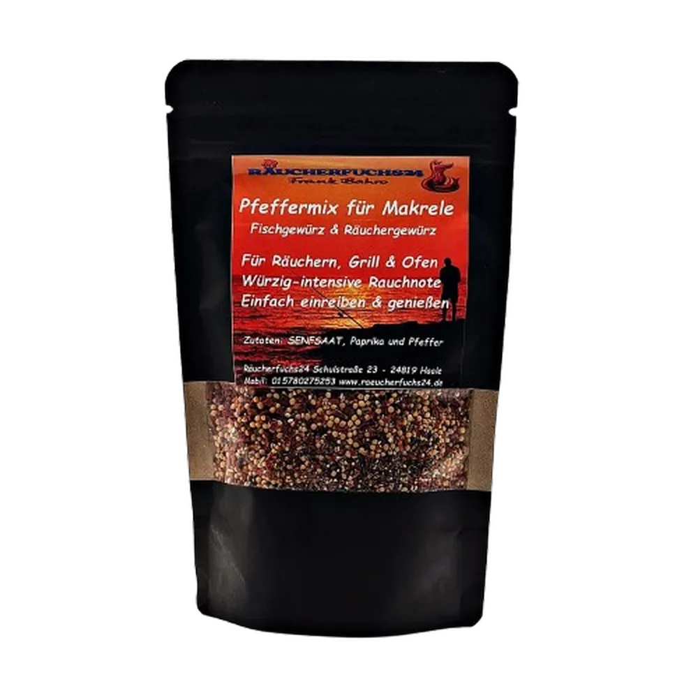 Pfeffermix für Makrele – Fischgewürz für Makrelen, Räucherfisch und Grillfisch