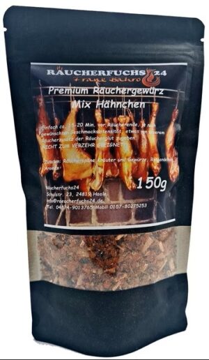 Räuchergewürz Mix – Hähnchen 150 g zum Räuchern von Hähnchen