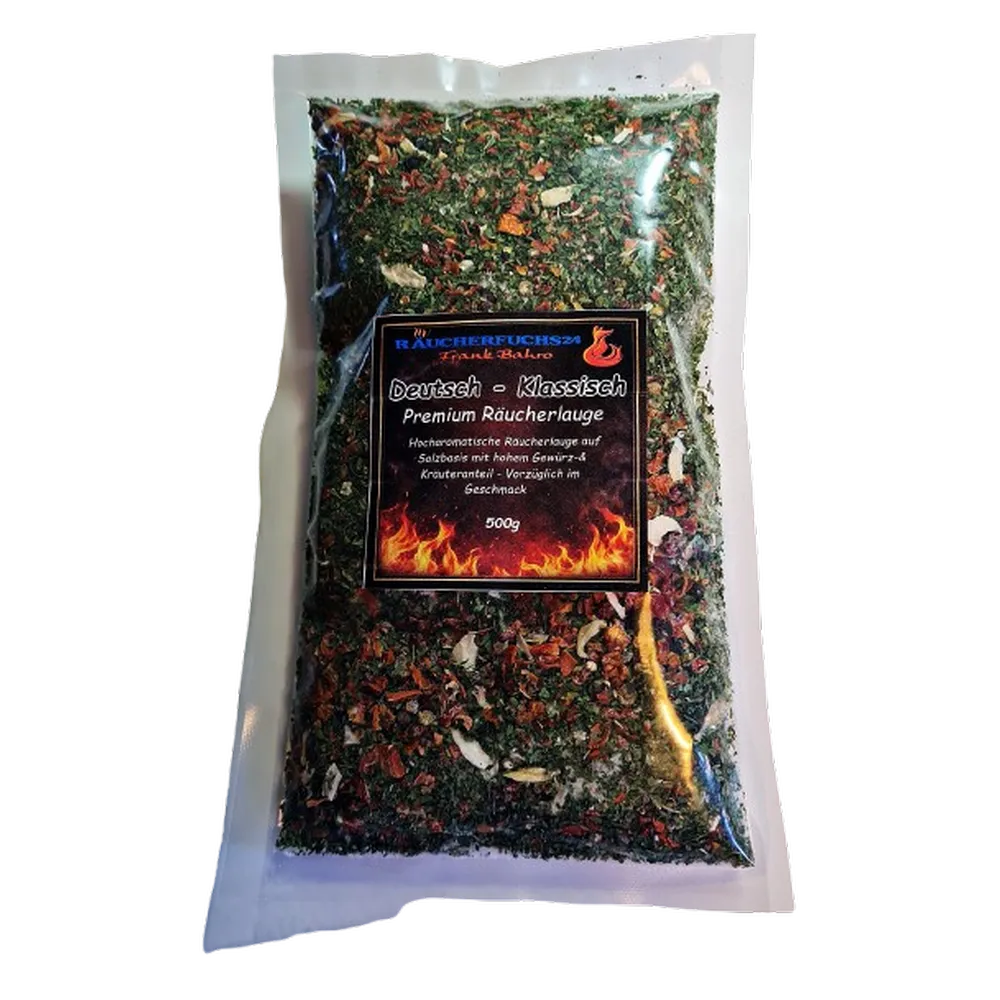 Räucherlauge Deutsch Klassisch 500 g Gewürzmischung für Räucherlake zum Einlegen von Forelle, Lachs und Fisch vor dem Räuchern