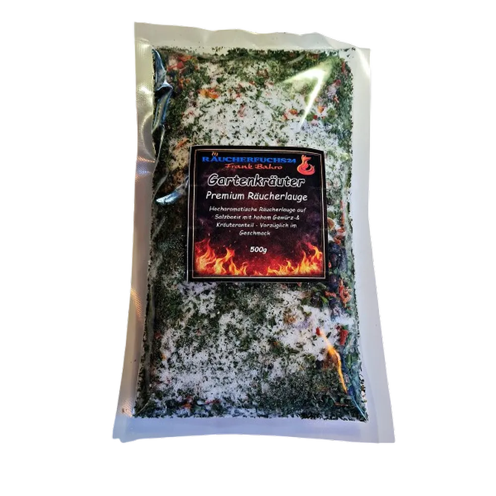 Räucherlauge Gartenkräuter 500 g Gewürzmischung für Räucherlake zum Fisch räuchern