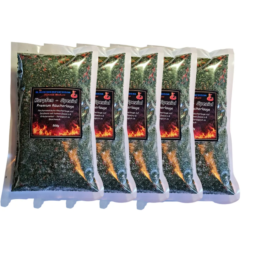 Räucherlauge Karpfen 5x500 g Gewürzmischung für Räucherlake zum Karpfen räuchern
