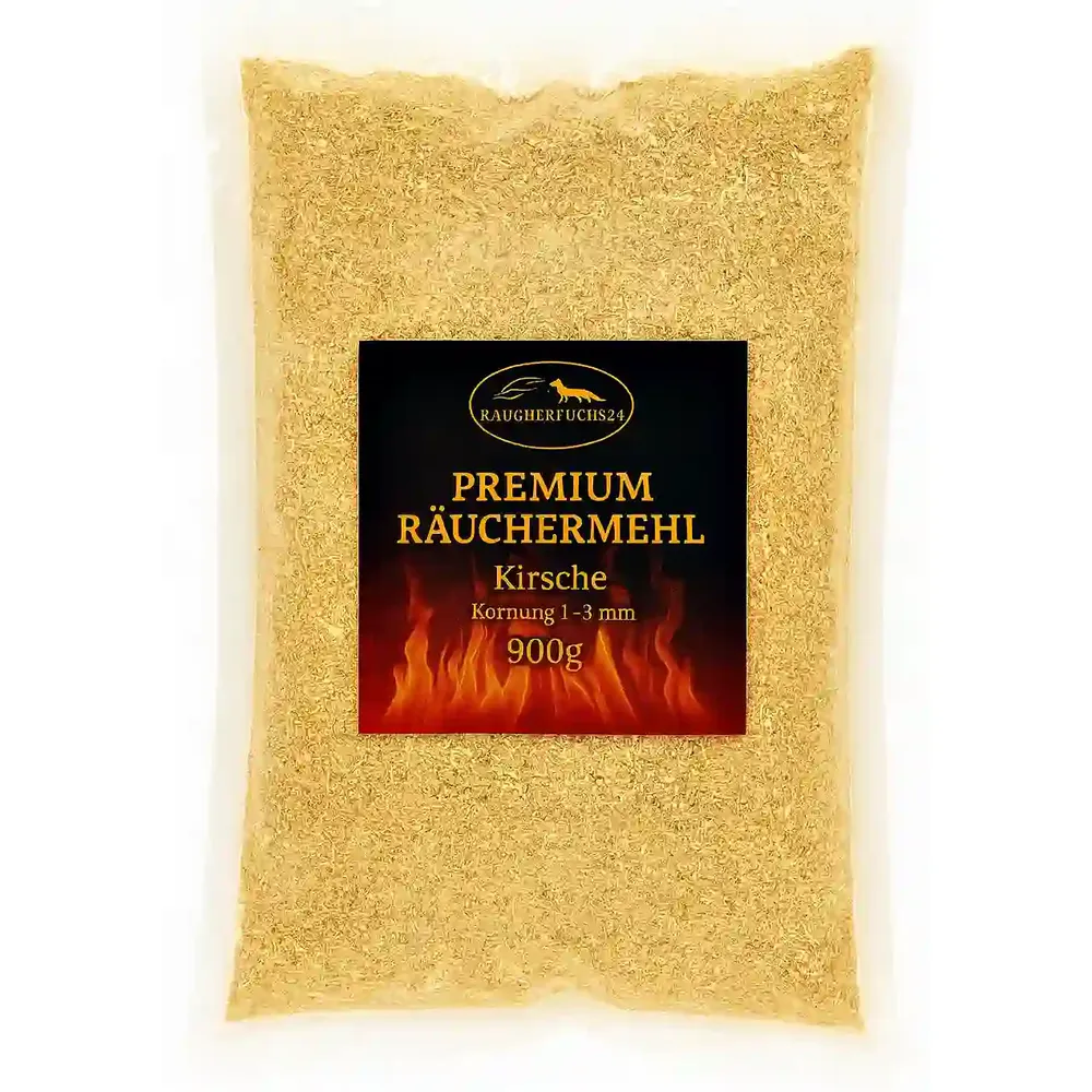 Räuchermehl Kirsche 900 g 0,5–1,5 mm zum Räuchern von Fisch und Fleisch