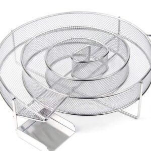 Runder Sparbrand Ø16 cm aus Edelstahl Kaltraucherzeuger für 8 Stunden Rauch