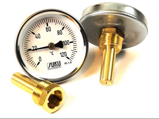 Räucherthermometer TL 62 mm ohne Befestigungsmutter für Räucherofen