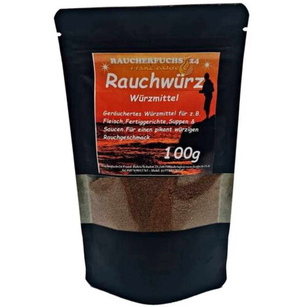 Rauchwürz 100 g – geräuchertes Würzmittel mit intensivem Raucharoma für Fleisch, Fisch und Gemüse