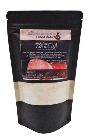 Schinken-Mischung für Lachsschinken zum Pökeln und Räuchern von Schweinefleisch 250 g