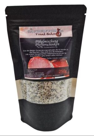 Schinken-Mischung für Pfefferschinken zum Pökeln und Räuchern von Schweinefleisch 250 g