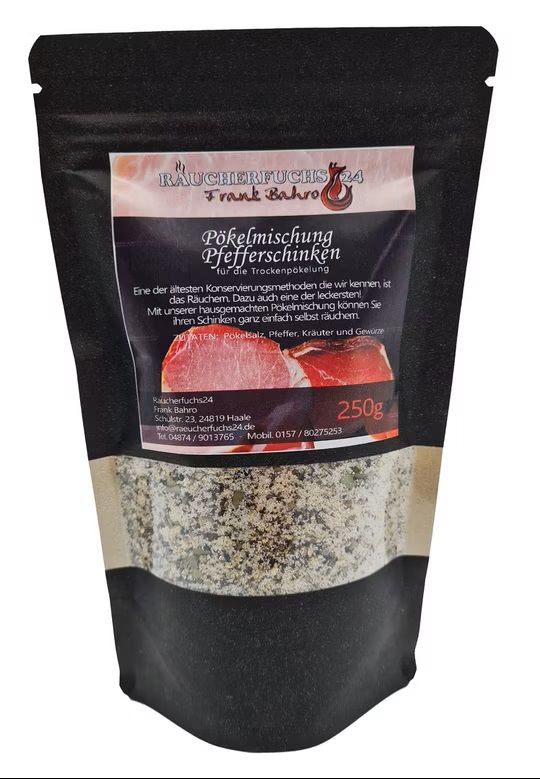Schinken-Mischung für Pfefferschinken zum Pökeln und Räuchern von Schweinefleisch 250 g