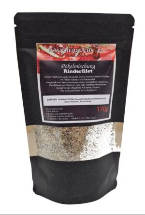 Pökelmischung für Rinderfilet zum Pökeln und Räuchern von Rindfleisch 170 g