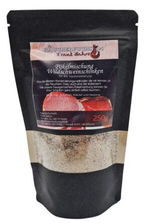 Schinken-Mischung für Wildschweinschinken zum Pökeln und Räuchern von Wildfleisch 250 g