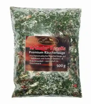 Räucherlauge Kräuter Forelle 500 g aromatische Kräuterlake zum Einlegen und Räuchern von Forellen