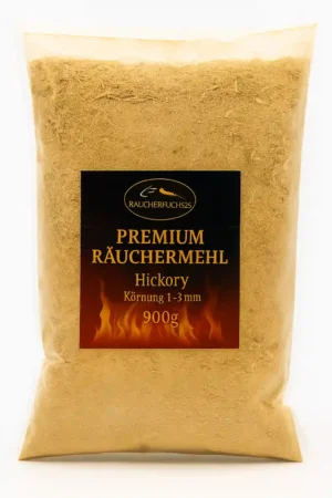 Räuchermehl Hickory fein 900 g 0,5–1,5 mm