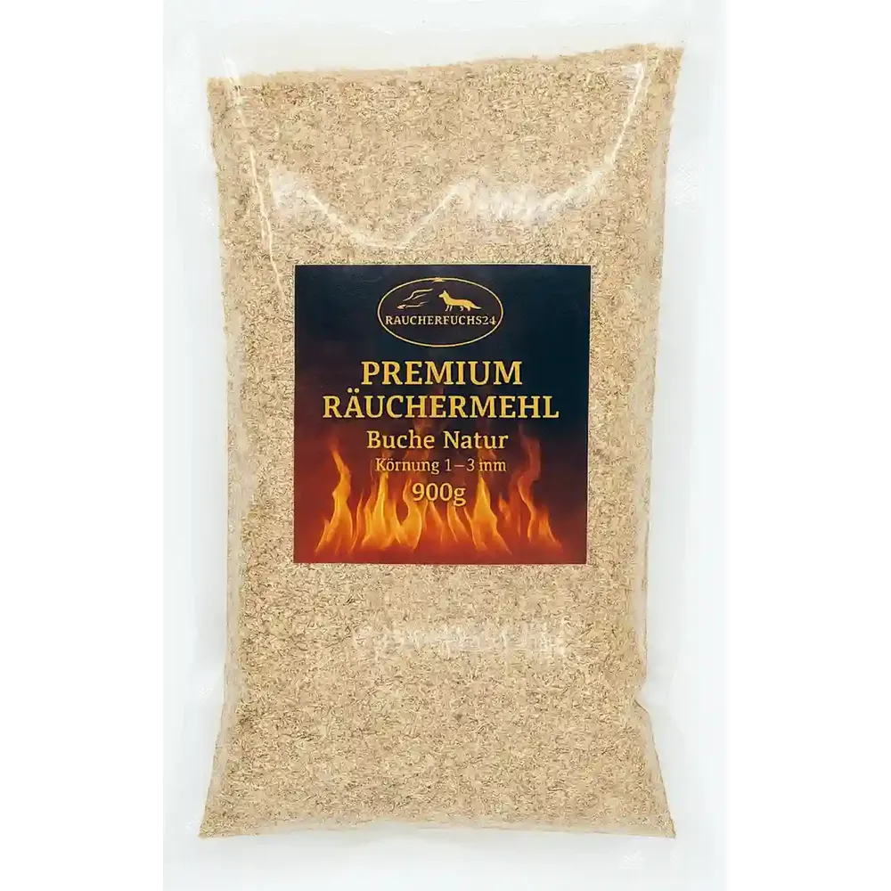 R&auml;uchermehl Buche 900g fein zum R&auml;uchern von Fisch, Fleisch und K&auml;se