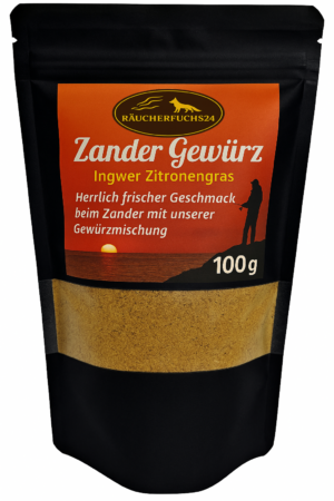 Zander Gewürzmischung mit Ingwer und Zitronengras 100 g – Gewürz zum Würzen von Zander und Fisch