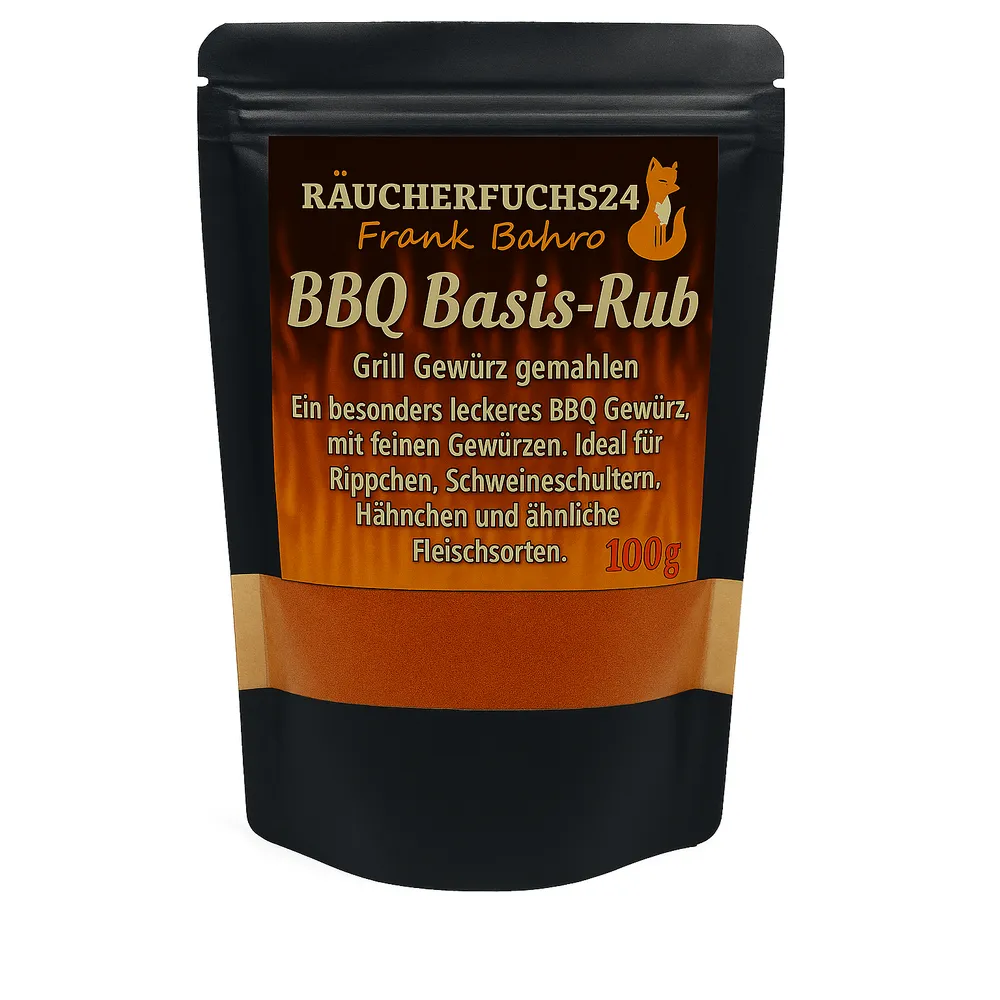 BBQ Basis Rub Gewürz für Fleisch Geflügel und Grillgerichte 100g