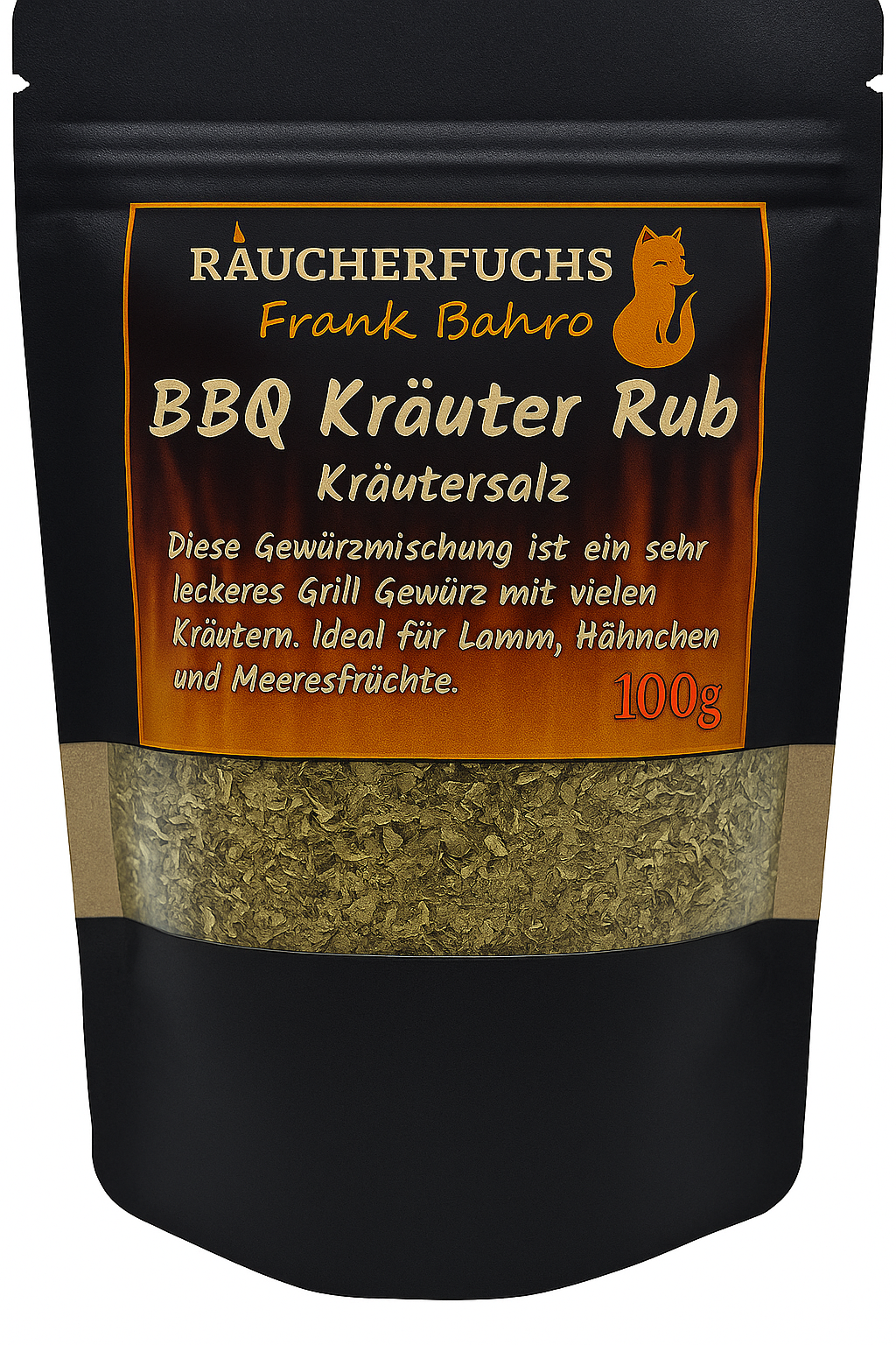 Barbecue Kräuter-Rub 100 g aromatische BBQ Kräuter-Gewürzmischung für Grill