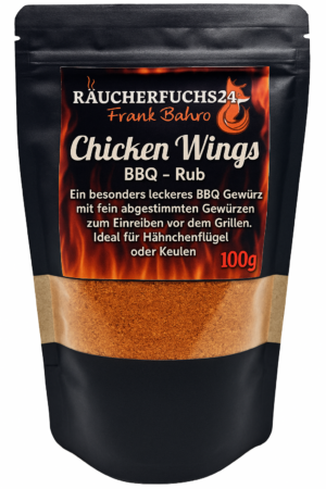 Chicken Wings Gewürz BBQ Rub würzige Gewürzmischung für Chicken Wings und Geflügel