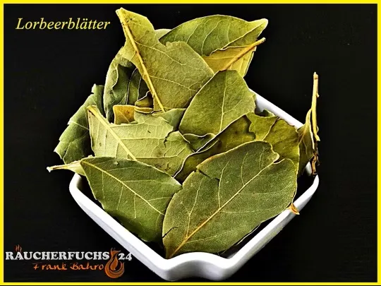 Lorbeerblätter getrocknet 30 g in Schale – Gewürz für Suppen, Fisch und Räucherlauge