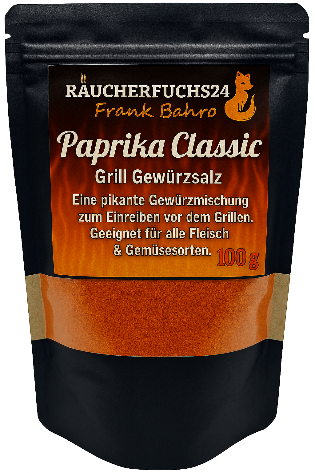 Paprika Classic Gewürz 100g – klassisches Grillgewürz mit Paprika für Fleisch und Gemüse