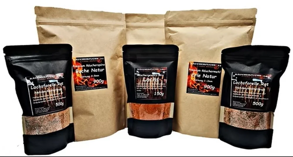 Räucherpaket Hähnchen 4-teiliges Set mit Räucherlauge und Gewürzen