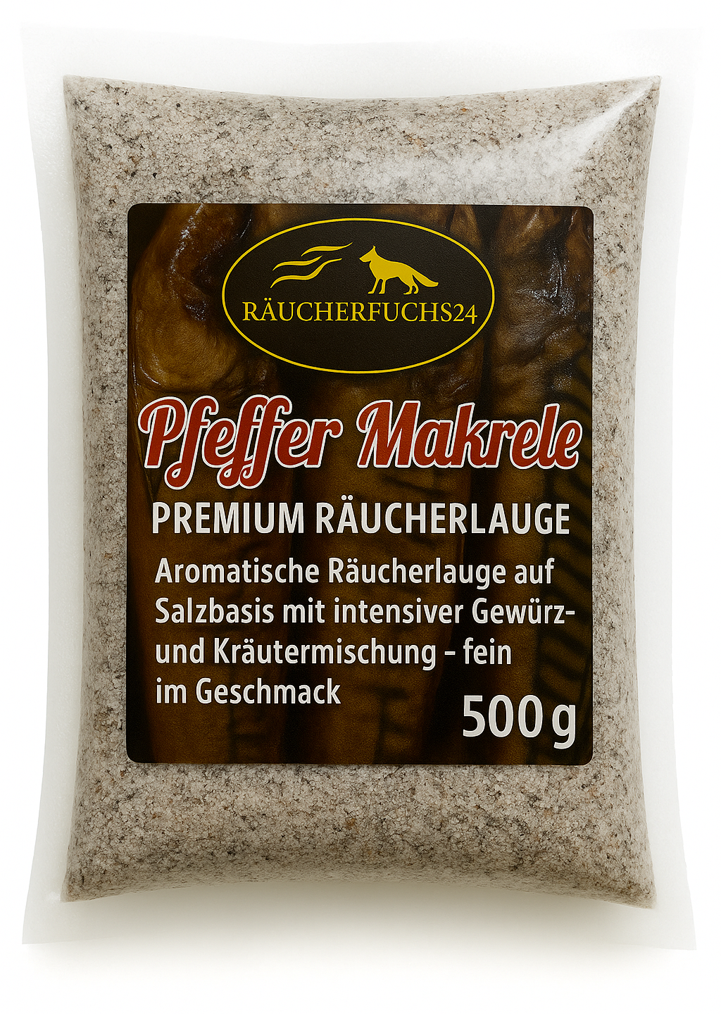 Räucherlauge Pfeffer-Makrele 500g – aromatische Räucherlauge für würzige Makrelen