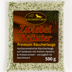 Räucherlauge/Lake Zwiebel-Kräuter 500 g – milde Kräuter-Räucherlauge für Fisch und Fleisch