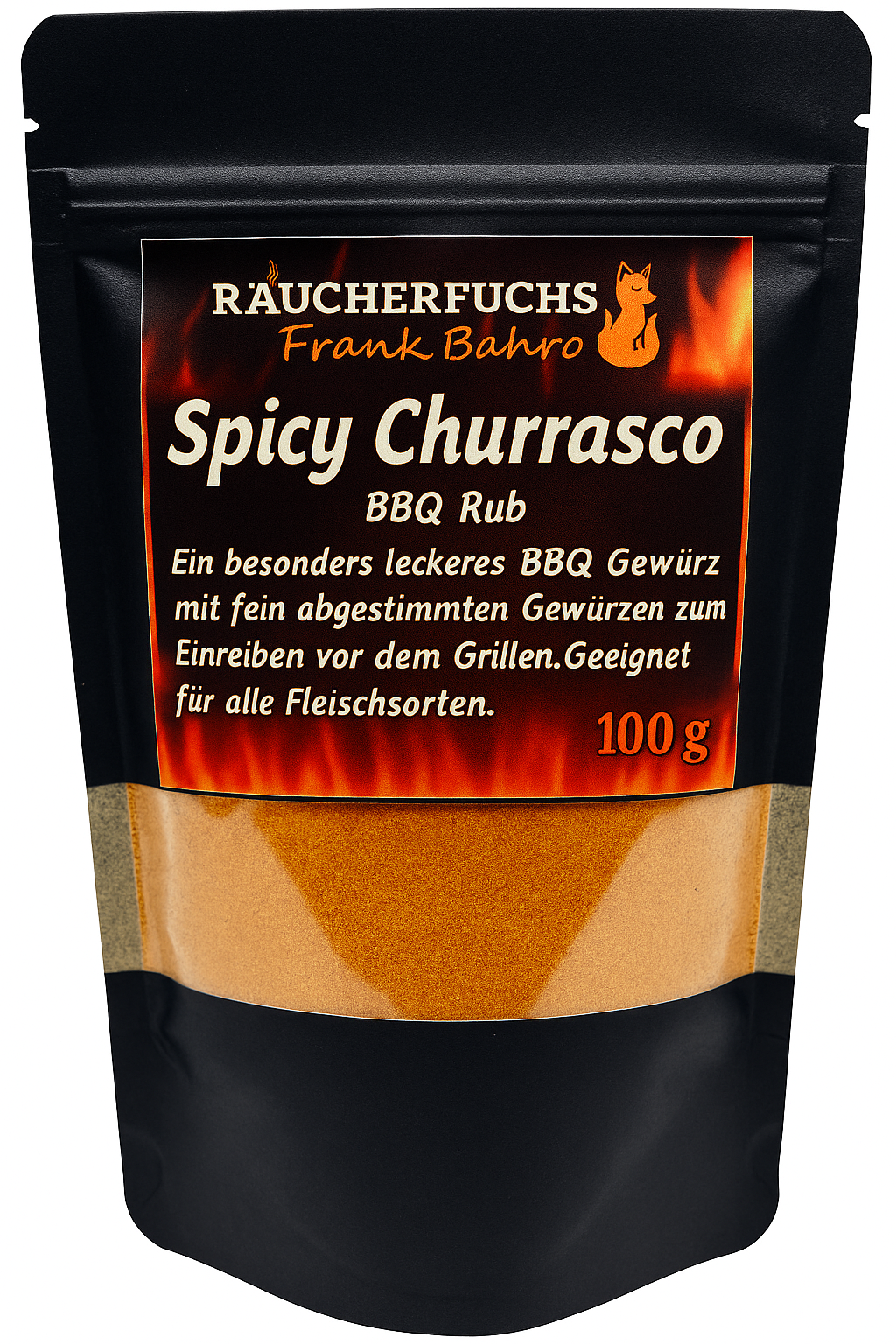 Spicy Churrasco Grill-Gewürz gemahlen 100 g scharfes Grillgewürz für Fleisch