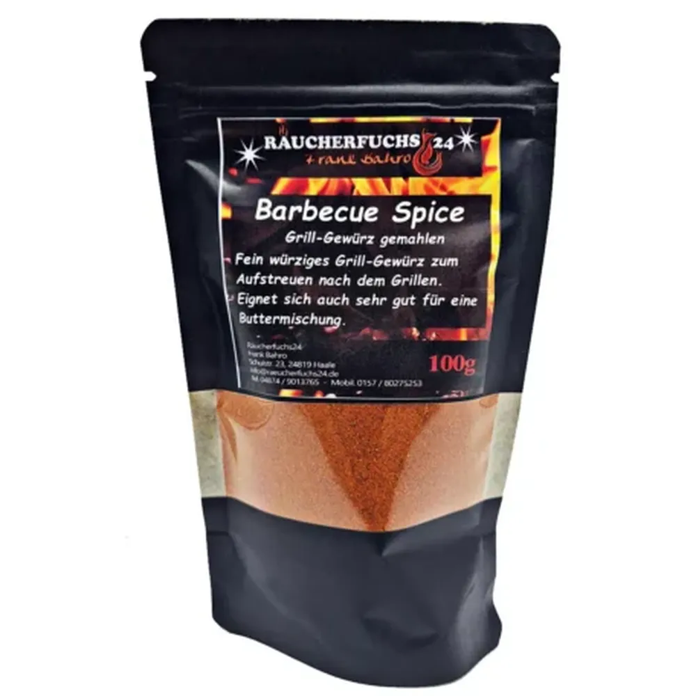 Barbecue Spice BBQ Rub 100g von Räucherfuchs24 für Grillfleisch, Ribs und BBQ-Gerichte