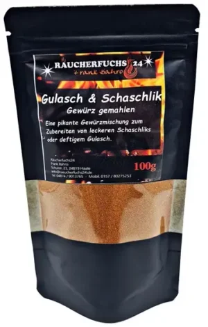 Gulasch- & Schaschlik-Gewürz 100g würzige Paprika-Gewürzmischung für Fleischgerichte