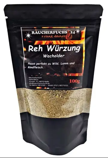 Reh Würzung Wacholder 100g – Wildgewürz mit Wacholder für Rehfleisch