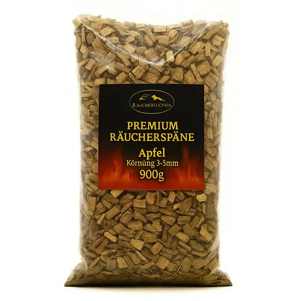 Räucherspäne Apfel 3–5 mm 500 g für Räucherofen Smoker und Grill