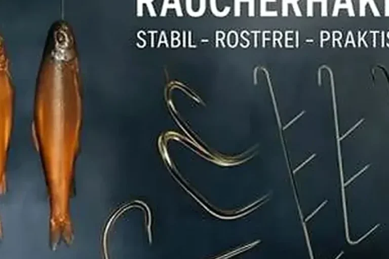 „Robuste Edelstahl Räucherhaken für Forelle, Lachs und Aal – stabil und rostfrei“